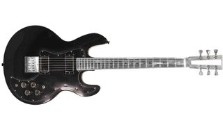Custom Guitar featuring Peavey T-60 body and Electrical Guitar Company Travis Bean-inspired aluminium neck