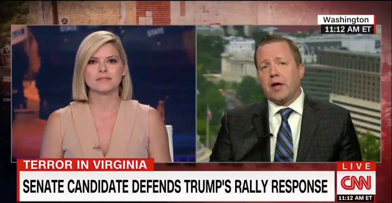 Kate Bolduan and Corey Stewart.