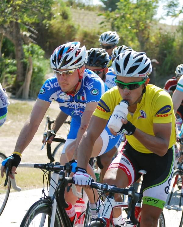 It was important to stay hydrated in the heat of stage 3.