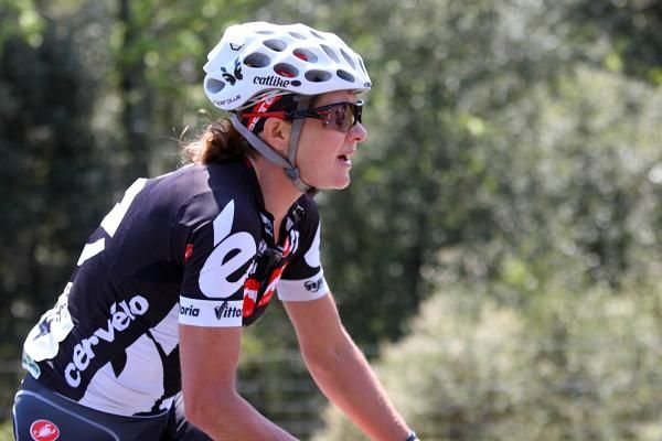 Sharon Laws (Cervelo Test Team) was at the front in a break with Kath Mattis (United States National Team) for a while.
