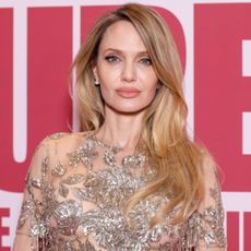 Angelina Jolie attended the premiere of Couture in a naked sequin dress from Sarah Burton's Givenchy