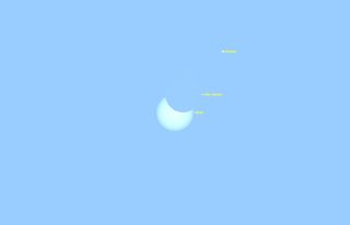 Partial Solar Eclipse as Seen in Los Angeles, CA, on Oct. 23, 2014