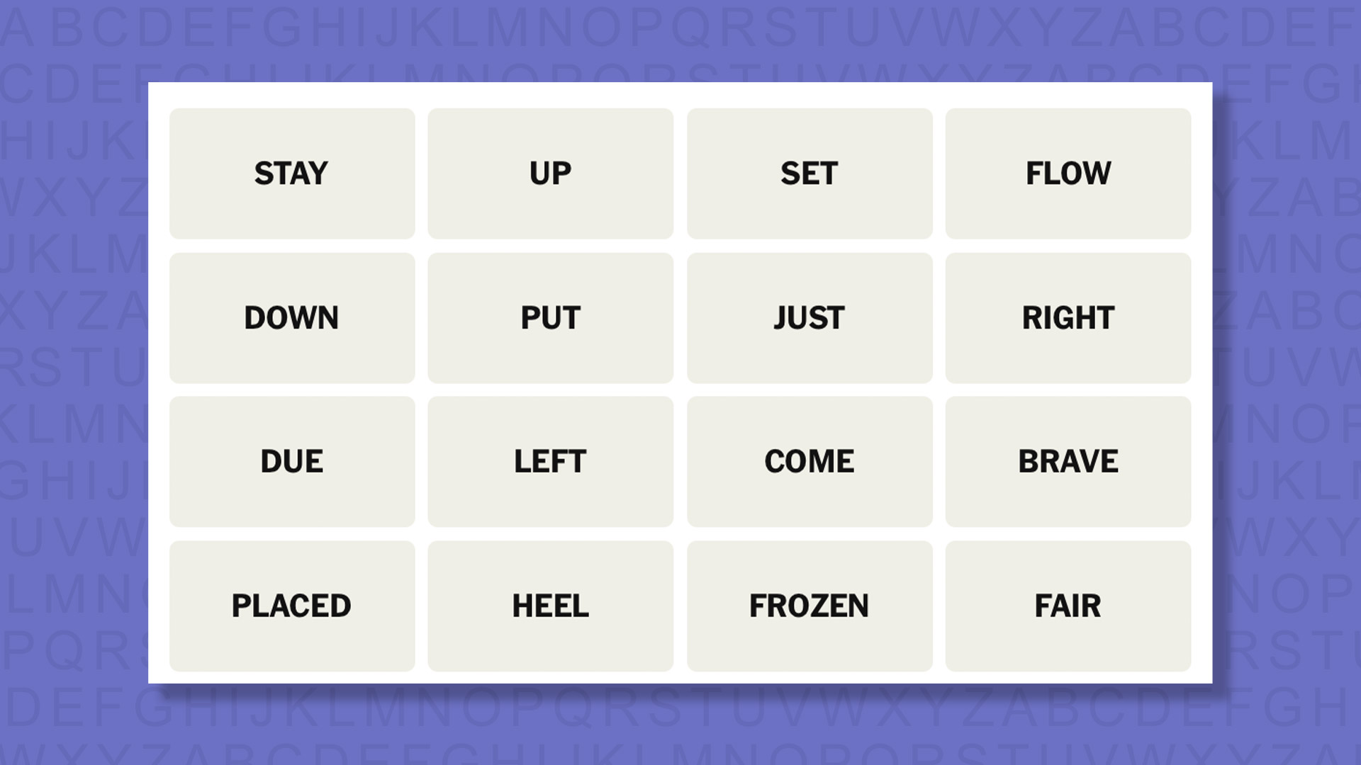NYT Connections hints for game 844 on a purple background