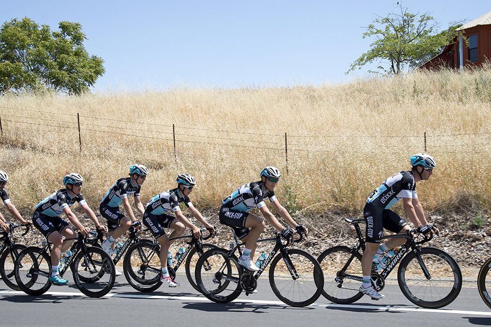Etixx-Quick Step in the peloton