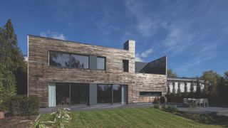 timber clad self build exterior