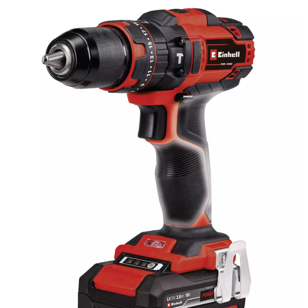 Einhell Power X-Change 40nm Cordless Drill Driver small product cut out on white background