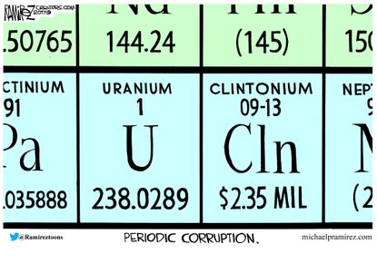 Political cartoon U.S. Hillary Clinton uranium deal