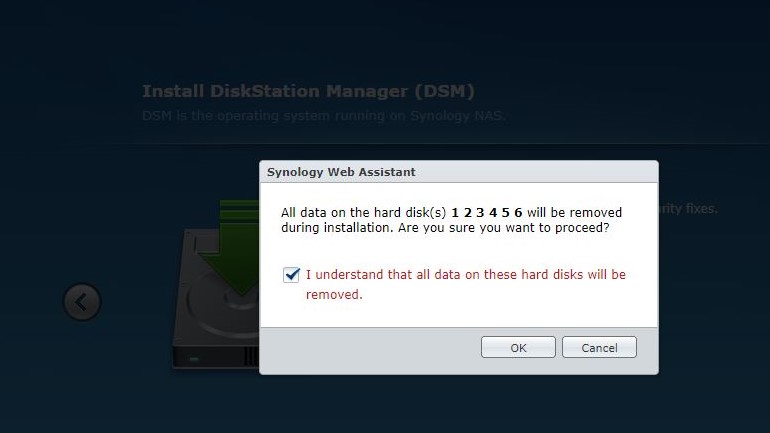 Synology DSM interface