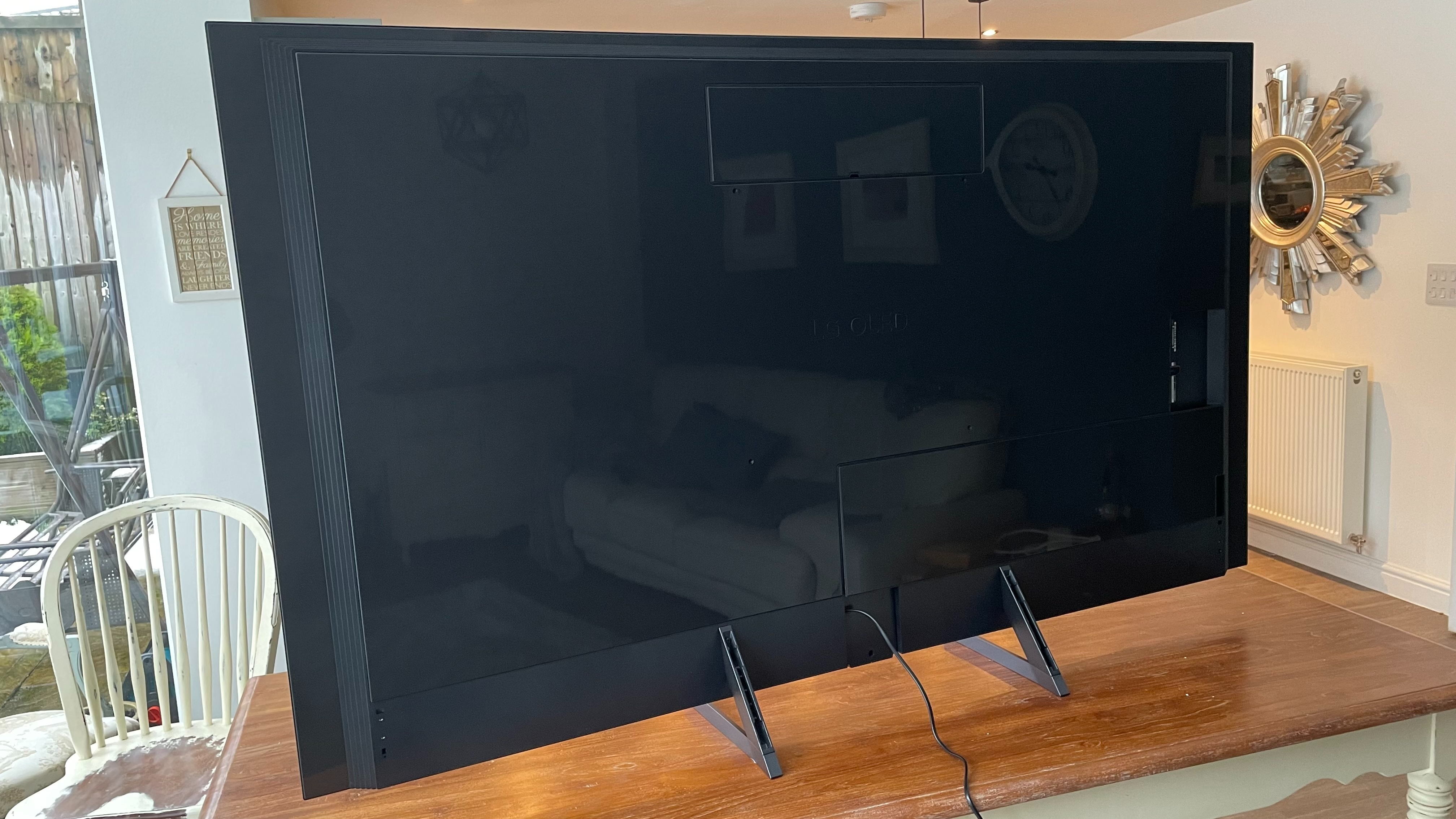 LG Z3 OLED TV shown from rear