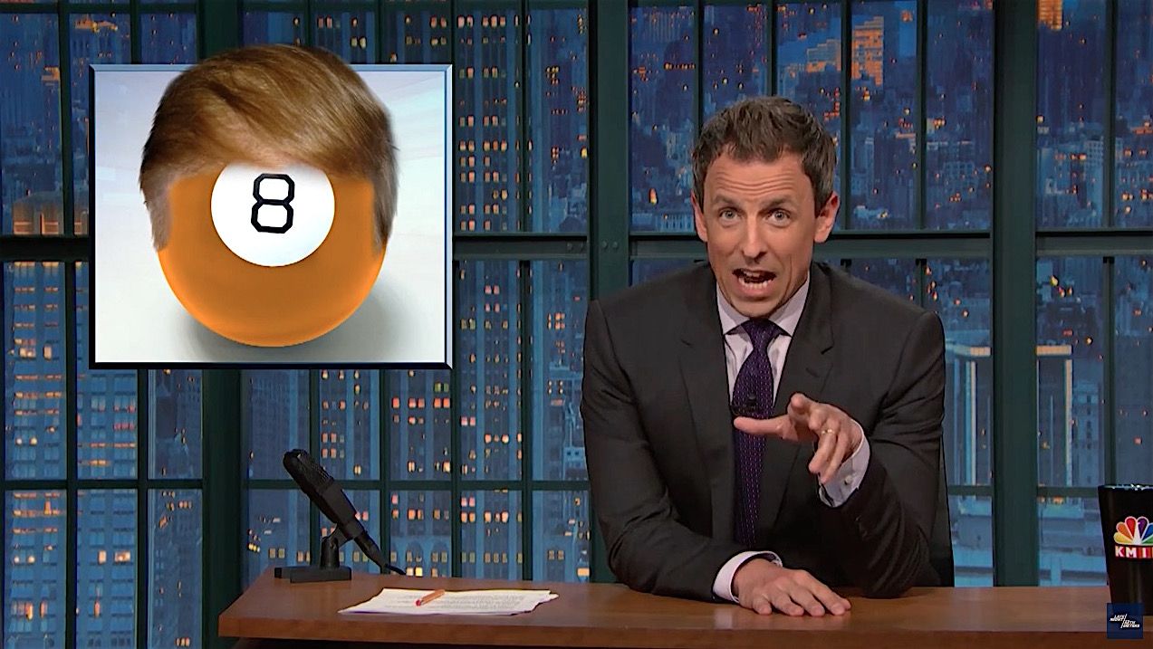 Seth Meyers looks at Donald Trump&amp;#039;s brazen flip-flops