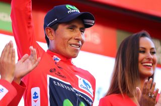 Another day in red for Nairo Quintana (Movistar)