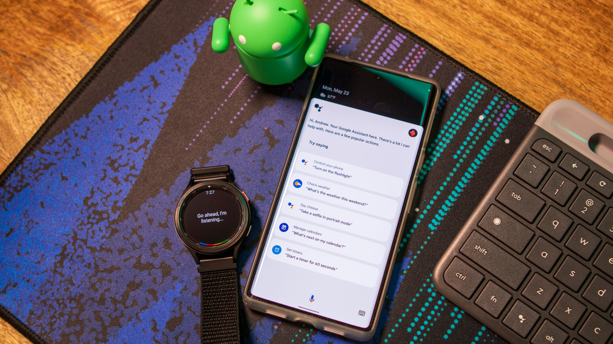 Google Assistant listening on Galaxy Watch 4