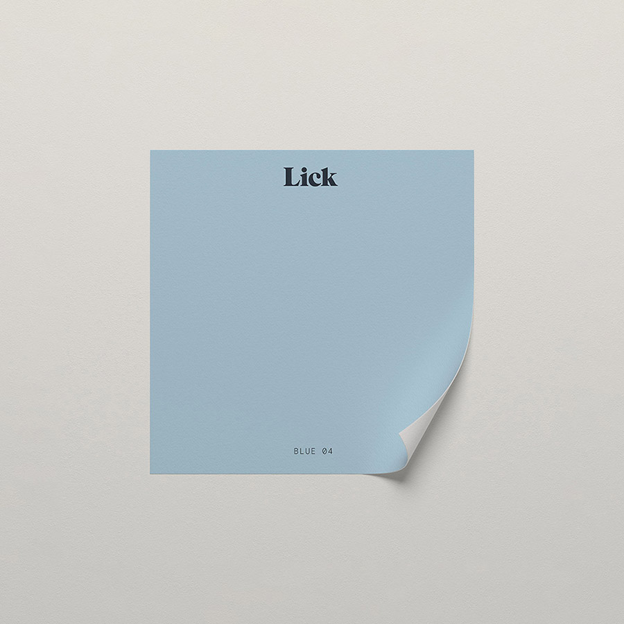 Blue 04: Mid Blue Grey Paint - Peel & Stick Paint Sample
