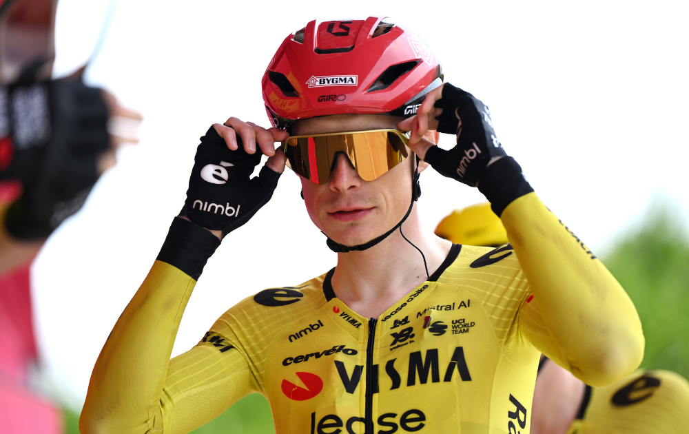 Jonas Vingegaard of Denmark and Team Visma | Lease a Bike prior to the 109th Giro d'Italia 2026, Stage 1 a 147km stage from Nessebar to Burgas / #UCIWT / on May 08, 2026 in Nessebar, Bulgaria.