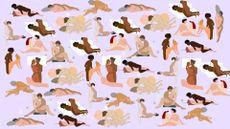 A selection of the best lazy sex positions in collage form