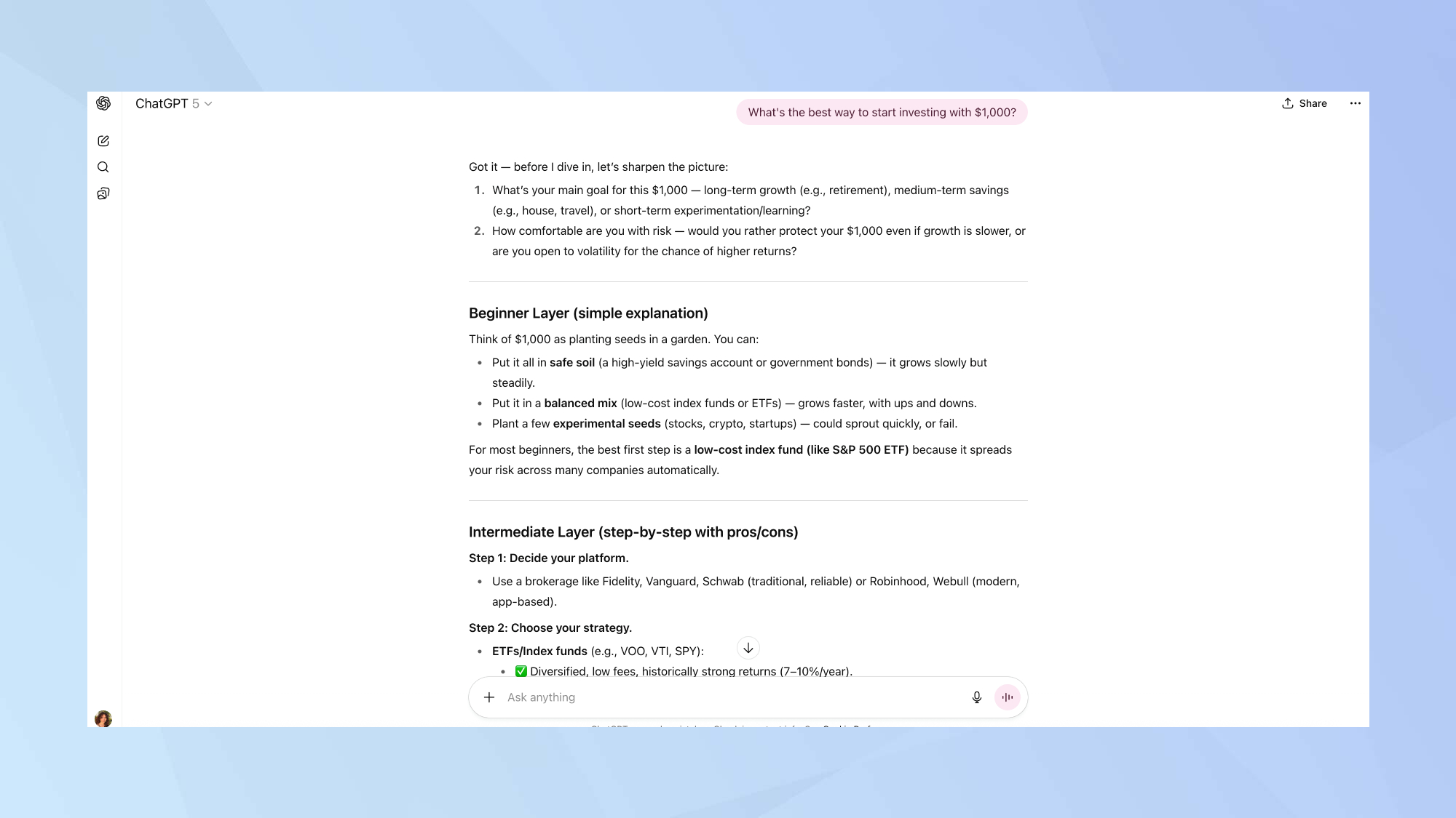 ChatGPT prompt