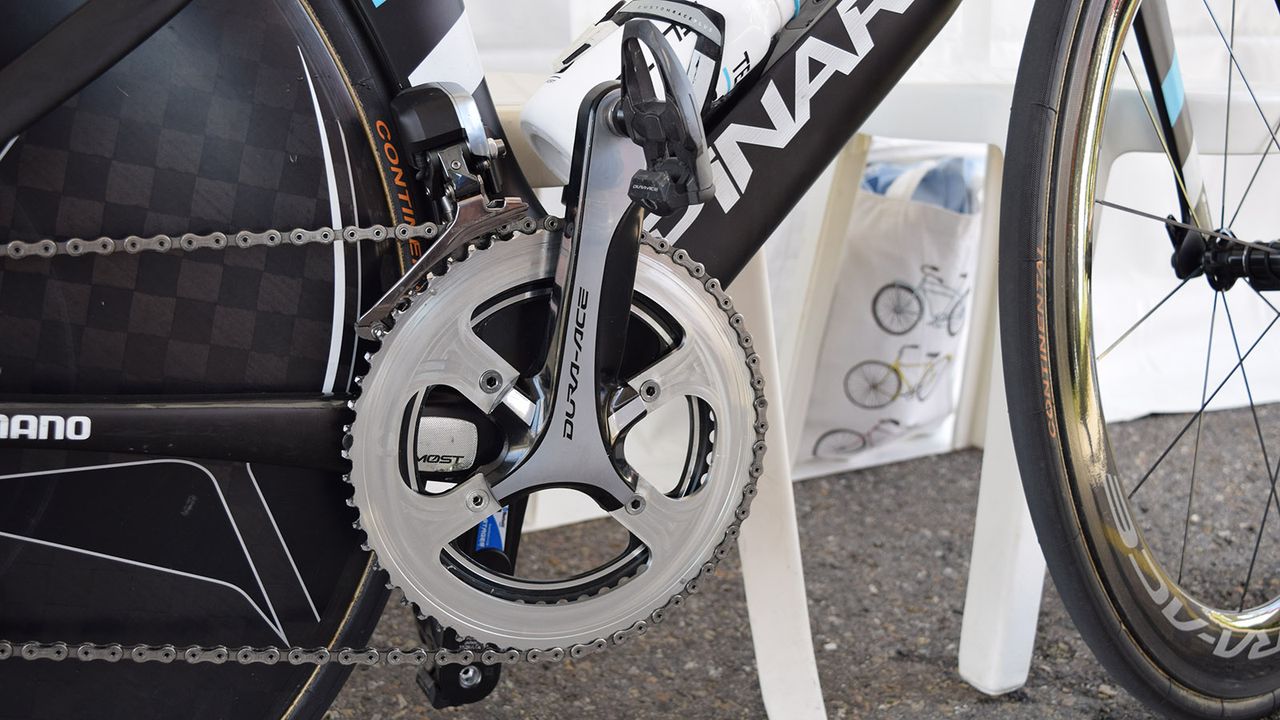 Many riders opted for 58T outer chainrings for the opening stage of Tour de Suisse, with the majority coming as a special order from Shimano