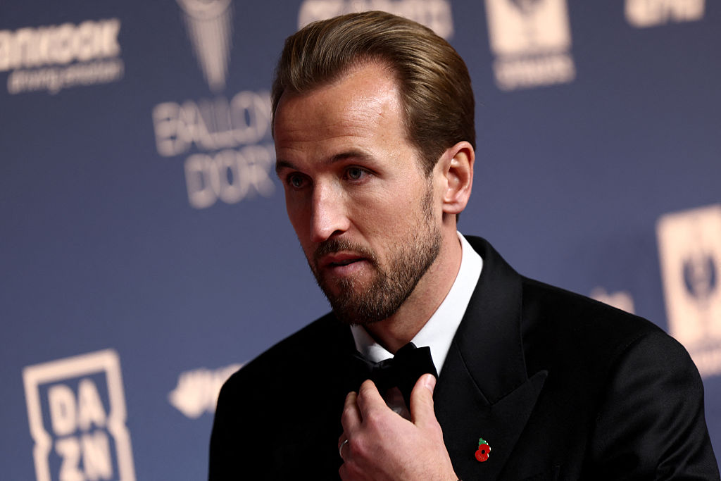 England and Bayern Munich forward Harry Kane arrives to attend the 2026 Ballon d'Or France Football award ceremony 