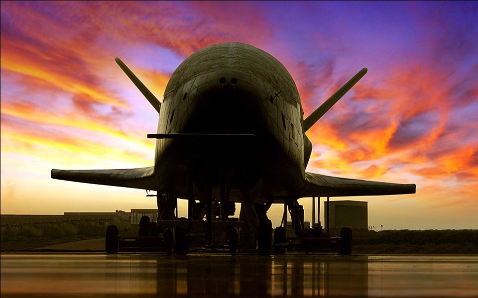Boeing's X-37B operates about 110 to 500 miles (160 to 800 kilometers) above the Earth at a speed of about 17,500 mph (28,200 km/h).