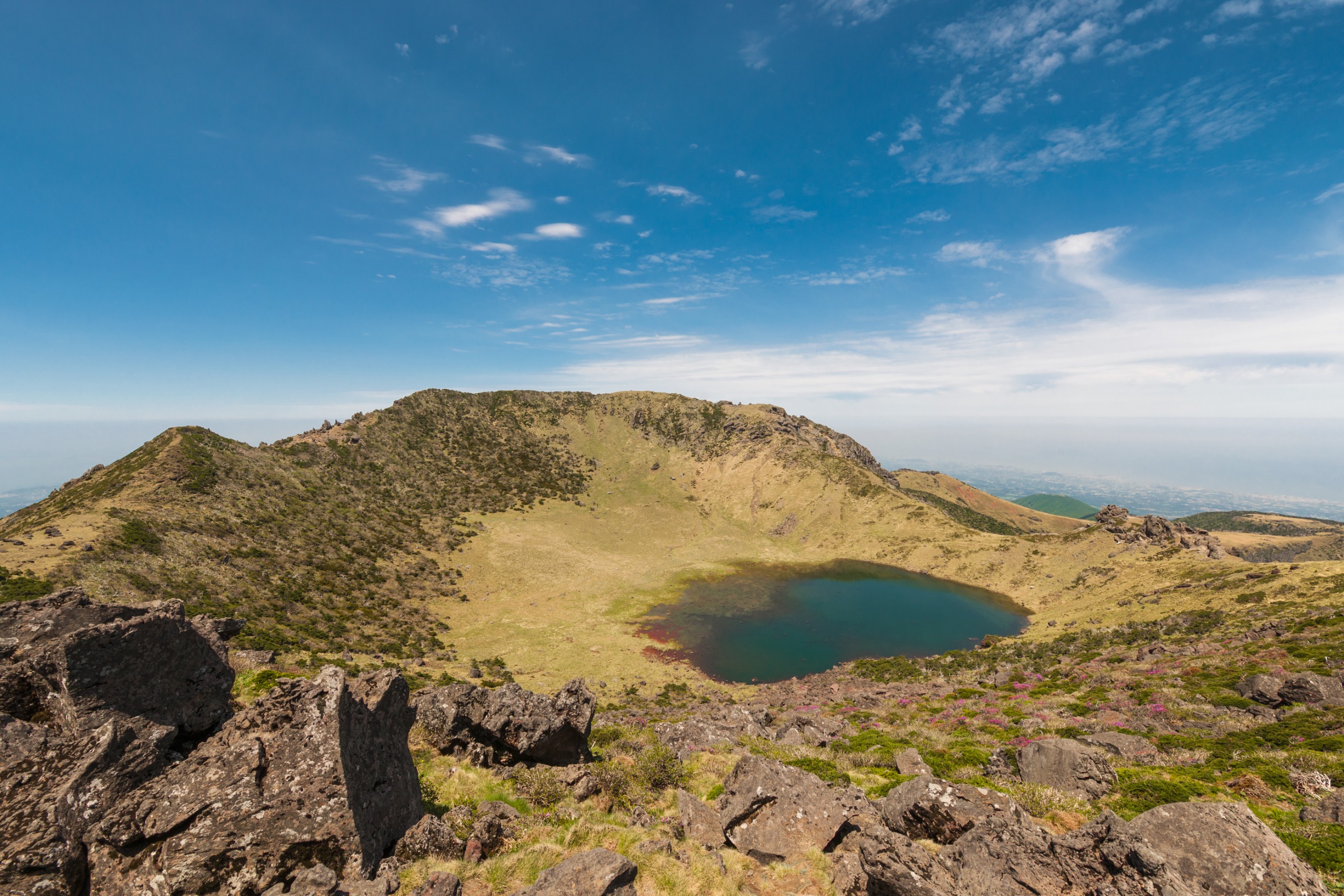 on the Gwaneumsa hiking trail to Hallasan on Jeju Island