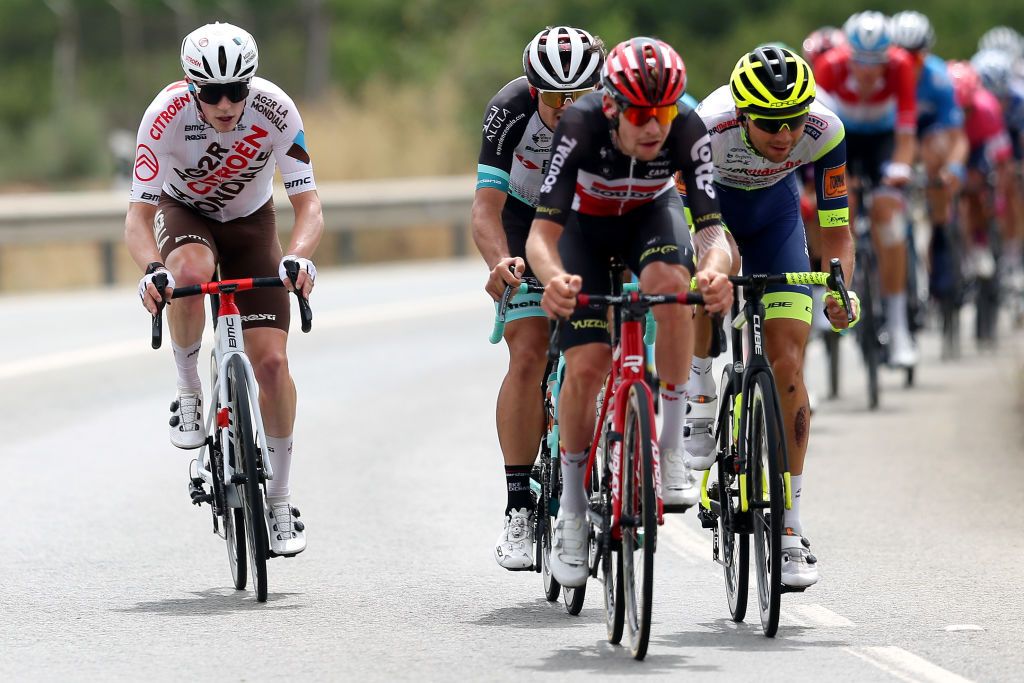 VELEFIQUE SPAIN AUGUST 22 Stan Dewulf of Belgium and AG2R Citren Team competes during the 76th Tour of Spain 2021 Stage 9 a 188 km stage from Puerto Lumbreras to Alto de Velefique 1800m lavuelta LaVuelta21 on August 22 2021 in Velefique Spain Photo by Gonzalo Arroyo MorenoGetty Images