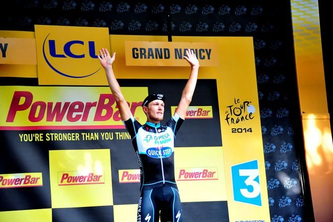Stage winner Matteo Trentin