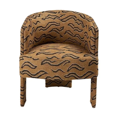 Rocco Dining Chair Upholstered in Kata Schumacher Fabric