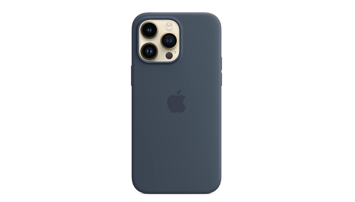 Bästa iPhone 14 Pro Max-skal: En iPhone 14 Pro Max i ett silikonfodral.