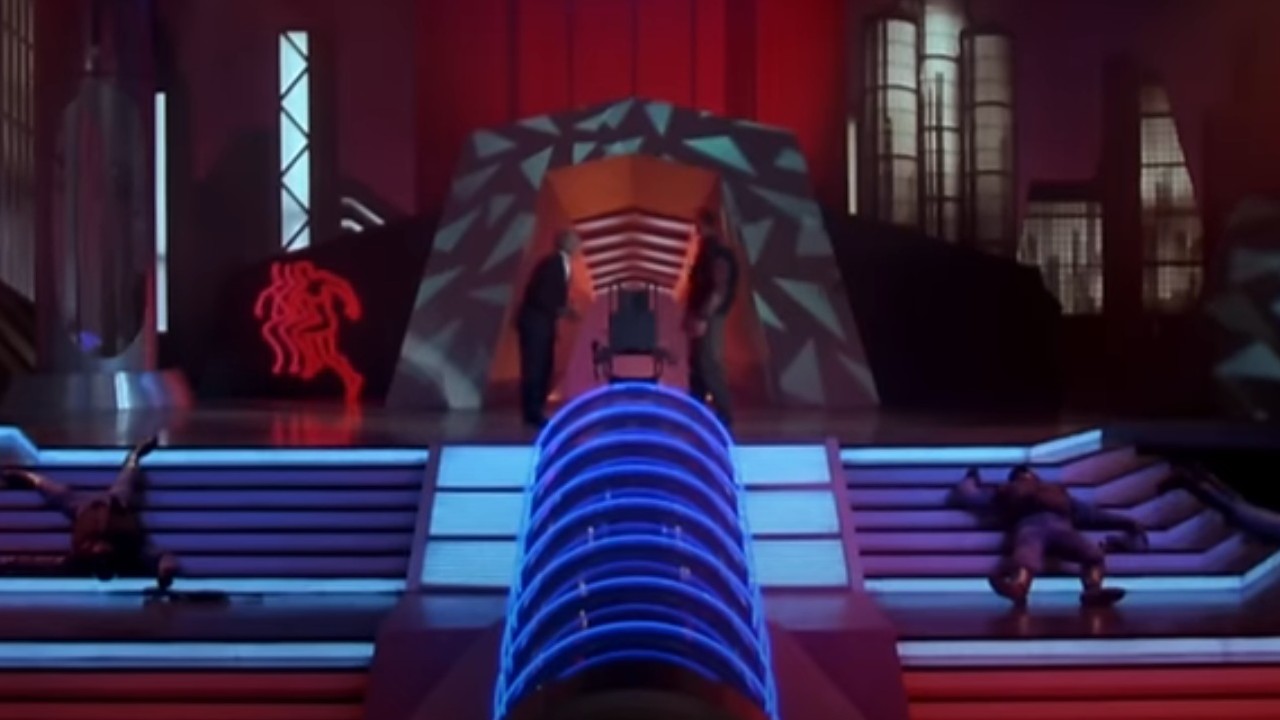 A futuristic setting in The Running Man