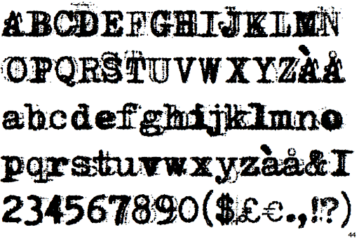 Grandpa's Typewriter font