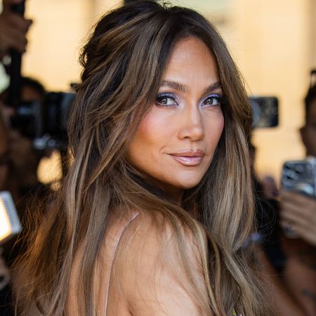 Jennifer Lopez styled a naked dress at Haute Couture Week's Celia Kritharioti show