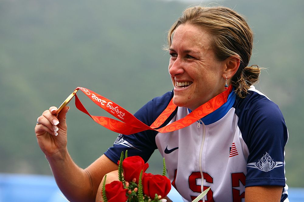 Kristin Armstrong with Olympic gold in 2008