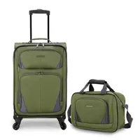 U.S. Traveler Softside Rolling Suitcase Luggage Set