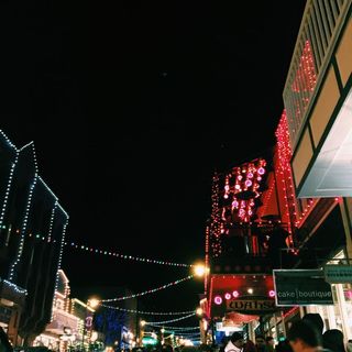Sundance Film Festival night view with lights