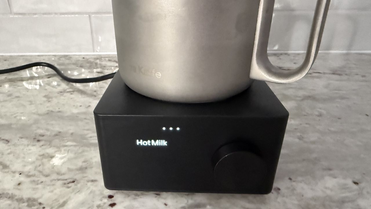 Terra Kaffe Aero hot milk setting