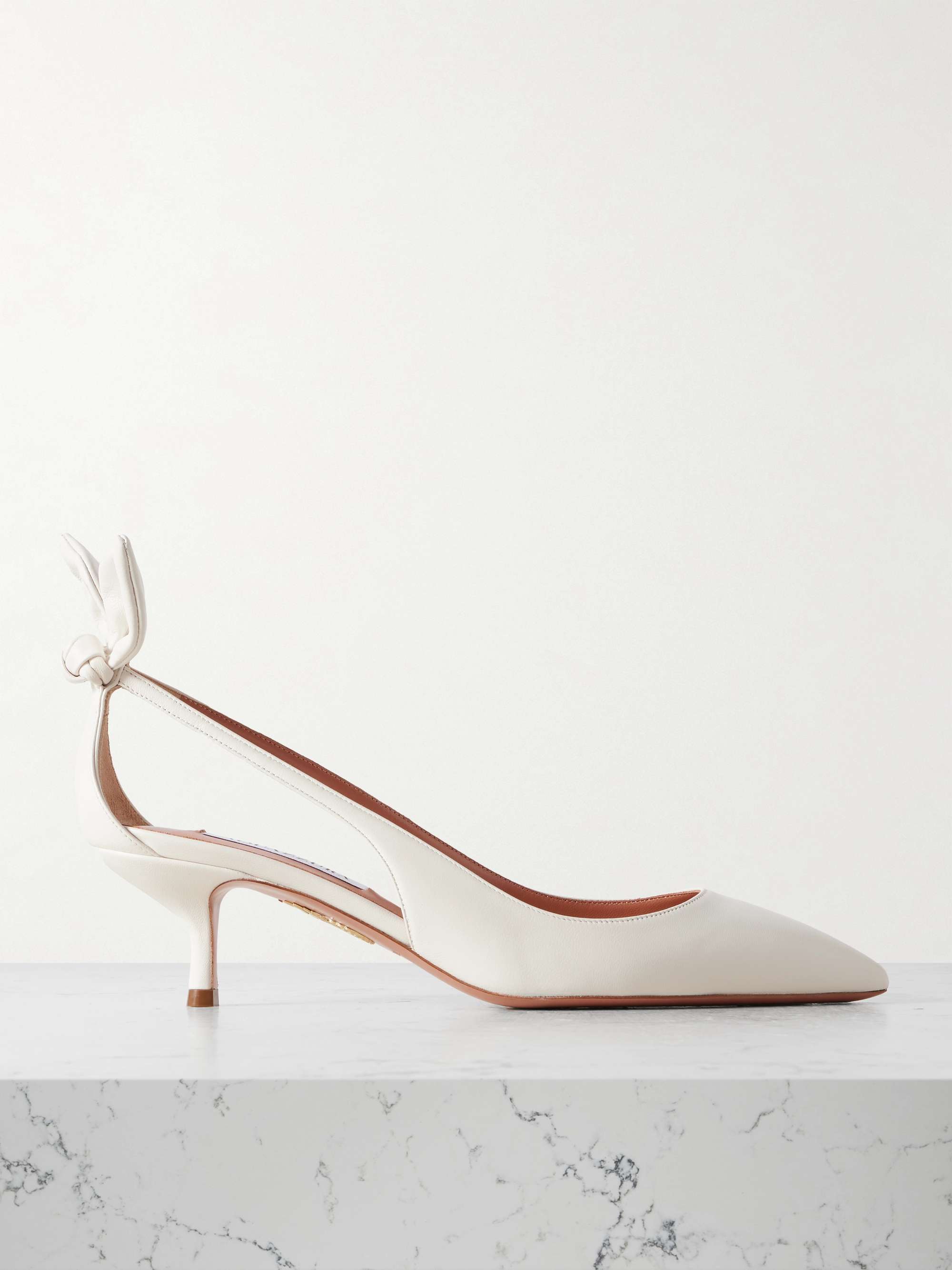 Bow Tie 50 Leather Pumps