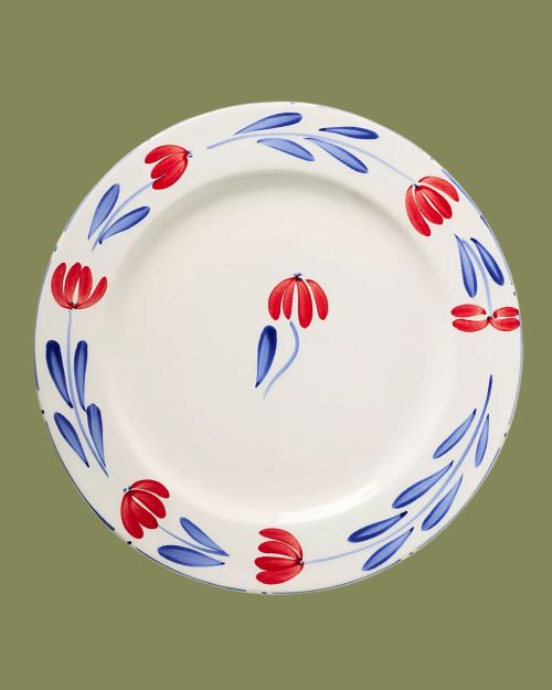 Stefania Italian Earthenware Dinner Plates, Set of 4