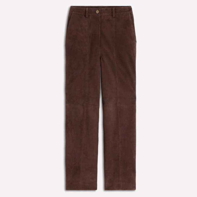 suede brown trousers