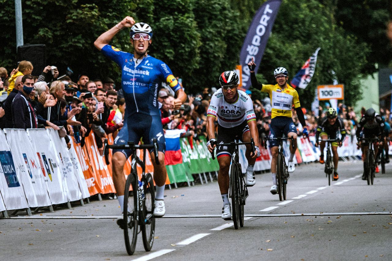 Tour de Slovaquie 2021 65th Edition 2nd stage Spisske Podhradie Dolny Kubin 1797 km 17092021 Jannik Steimle GER Deceuninck QuickStep Peter Sagan SVK Bora Hansgrohe photo Igor StancikBettiniPhoto2021
