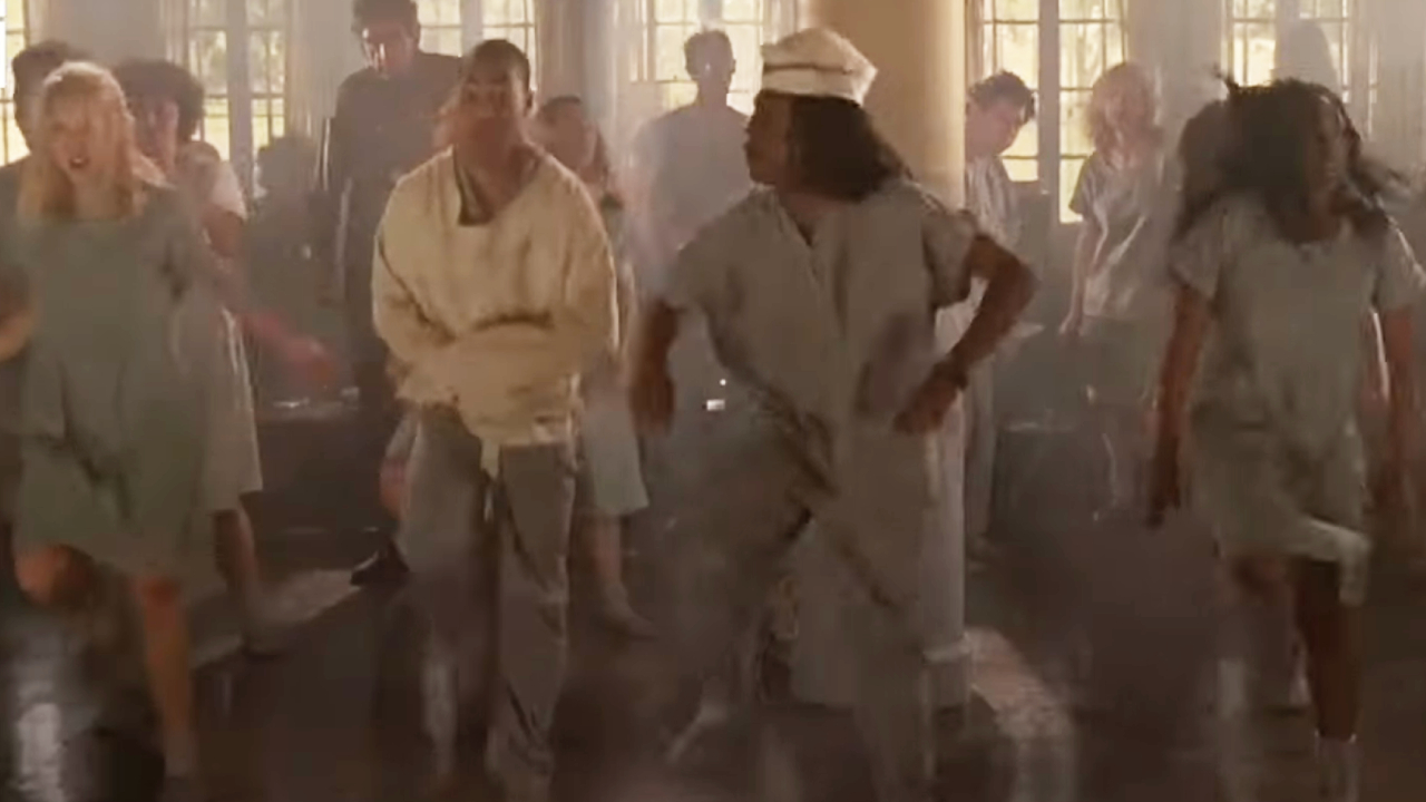Ed and mental patients dance in Good Burger