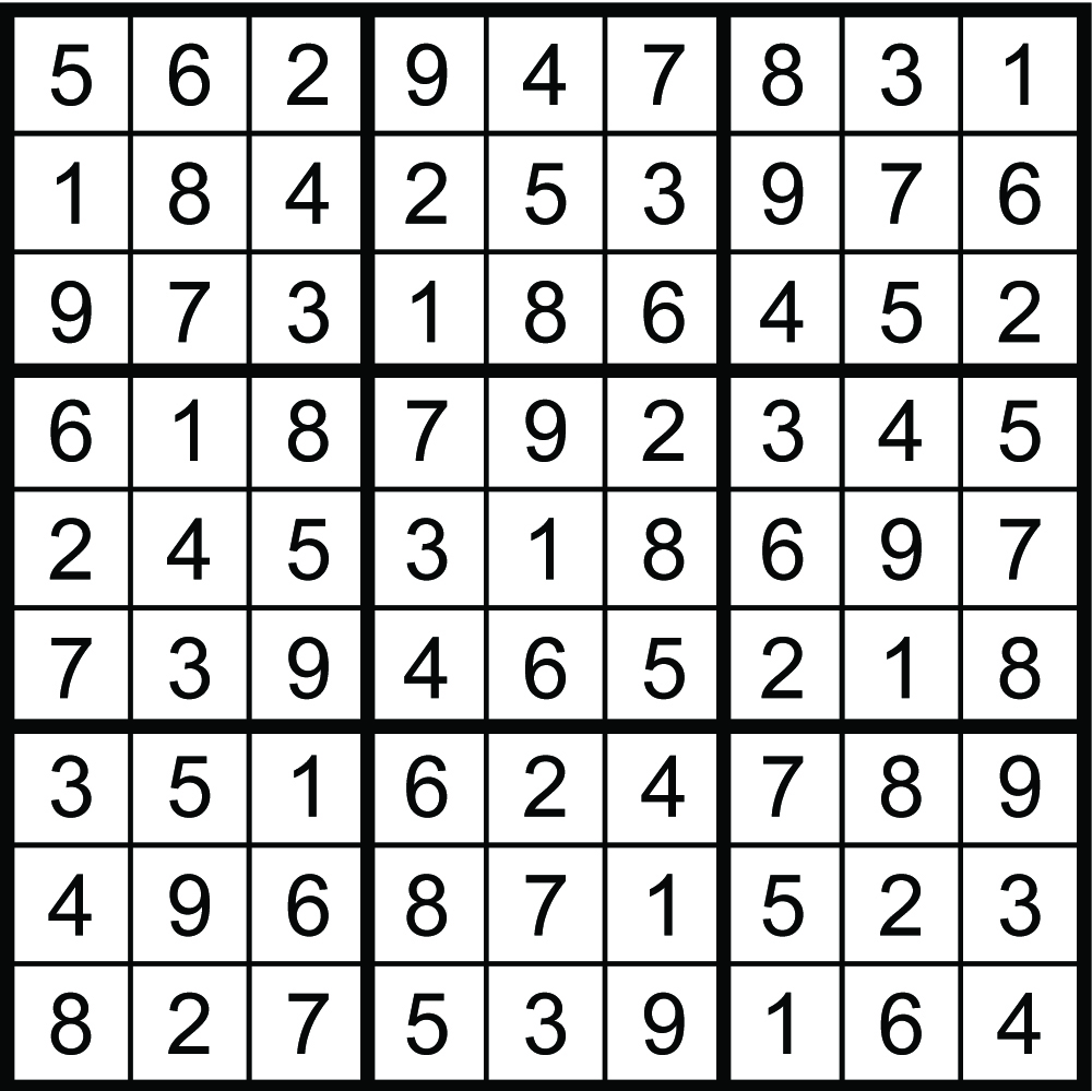 Sudoku solution