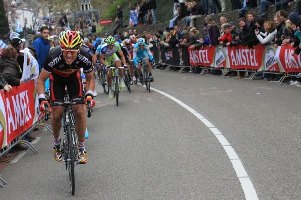 Philippe Gilbert (BMC Racing Team) attacked on the Cauberg