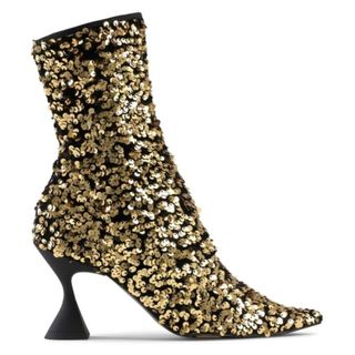 Russell & Bromley sequin sock boots
