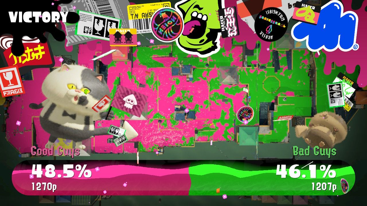 Splatoon 3 victory online match