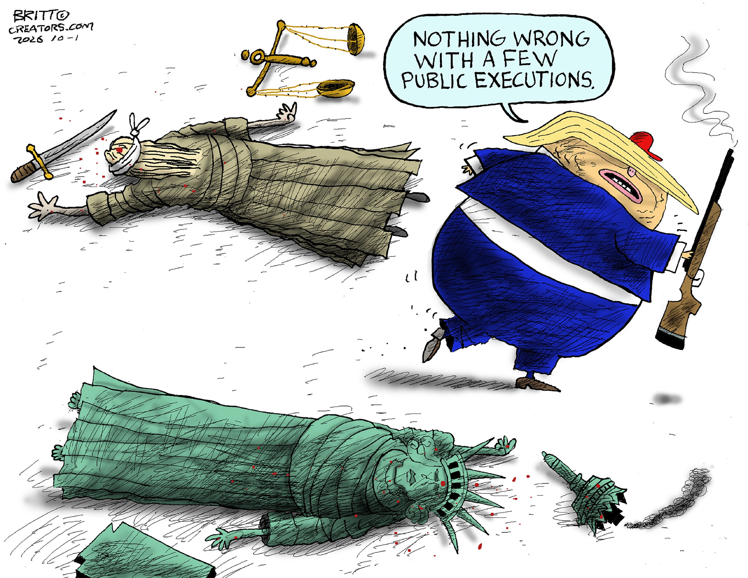 Political cartoon