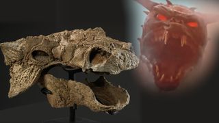 An ankylosaur discovered in Montana in 2016 looks eerily like Zuul, a fictional monster from the movie "Ghostbusters."