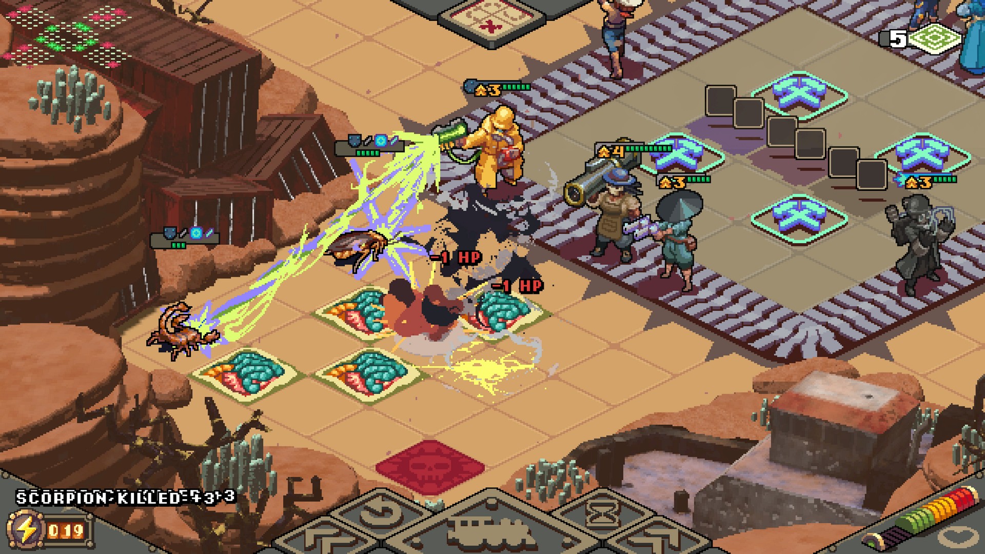 A unit in a hazmat suit blasts scorpions and cockcroaches with a beam in Australia Did It