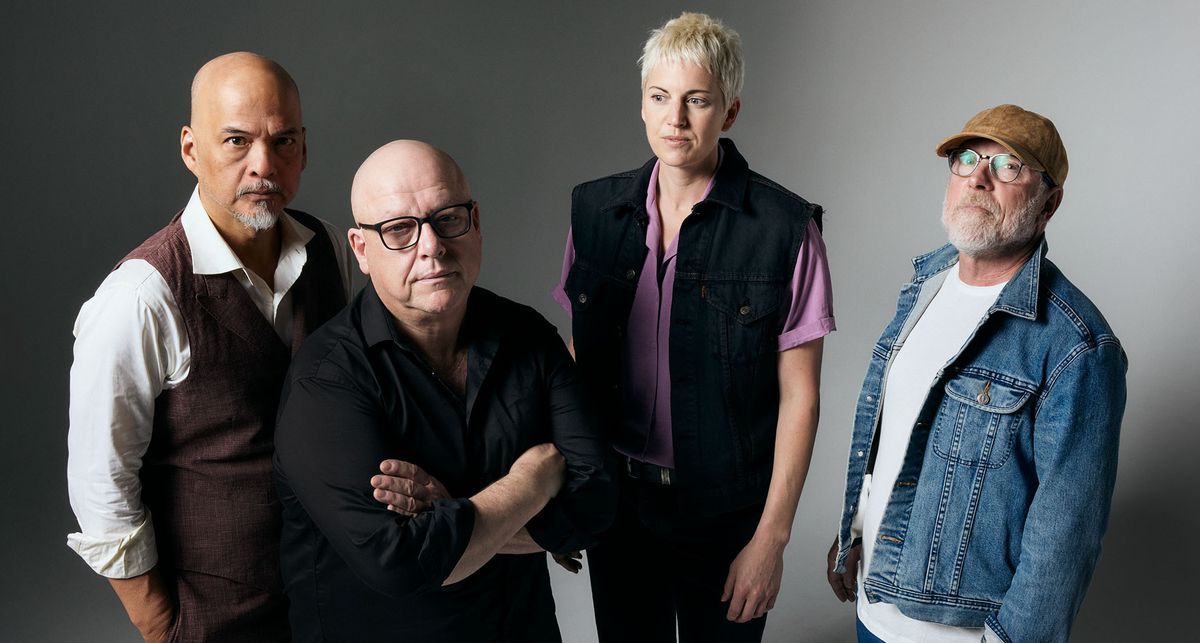 A portrait of the Pixies in 2024