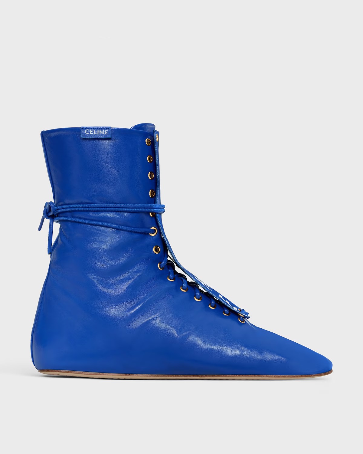 Celine, Ballet High-Lace-Up Boot in Lambskin