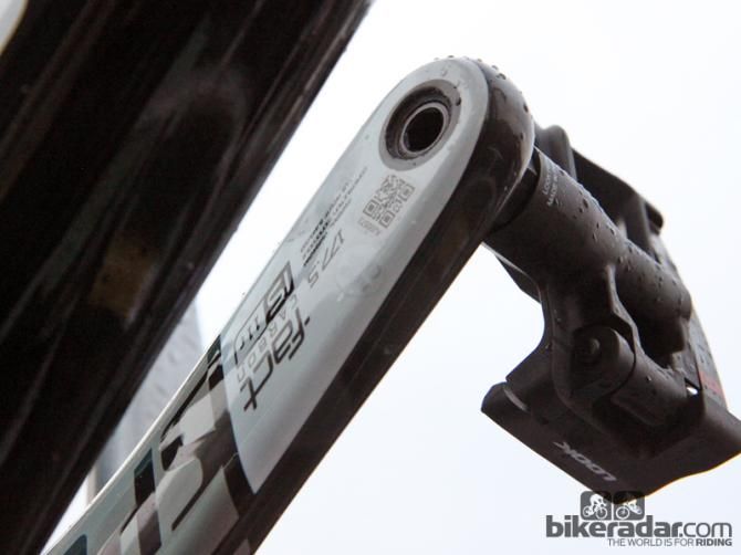 177.5mm-long Specialized carbon fiber crankarms for Tom Boonen (Omega Pharma-QuickStep)